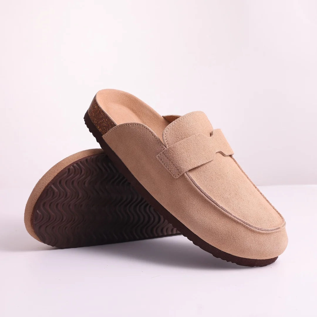 Women Cork Suede Clogs With Arch Support And Antislip Outdoor Comfort