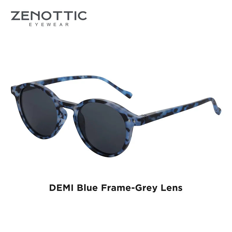 Retro Round Polarized Sunglasses With UV400 Vintage Fashion Style Design Features
