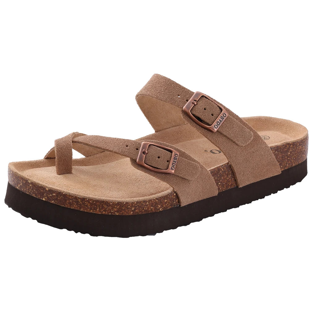 Women Cork Suede Clogs With Arch Support And Antislip Outdoor Comfort