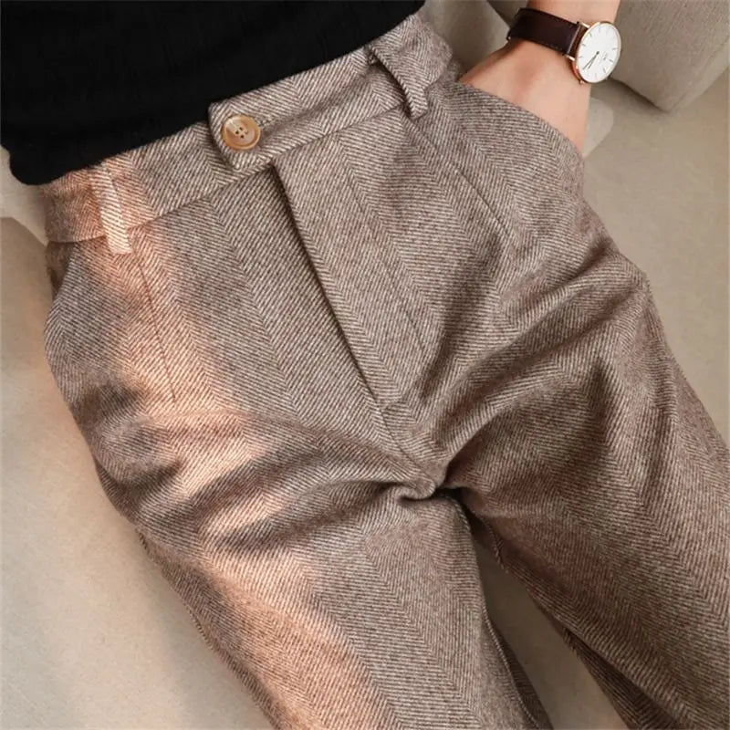 Womens High Waist Harem Pants With Casual Korean Fashion Style Design