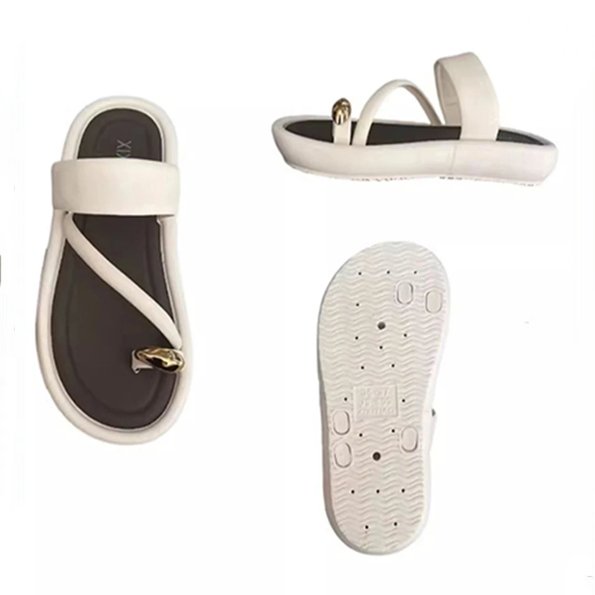 Women Summer Flip Flops With Non Slip Outdoor Beach Slide Comfort
