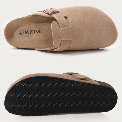 Women Cork Suede Clogs With Arch Support And Antislip Outdoor Comfort
