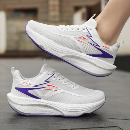 Breathable Lightweight Marathon Running Shoes With Air Cushion And Carbon Support