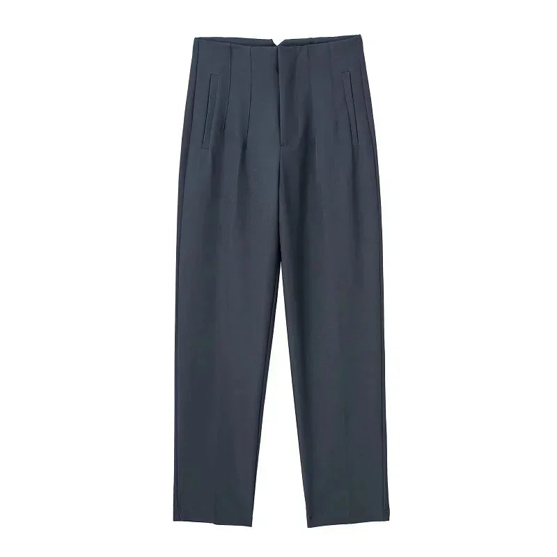 Women's High Waist Office Pants With Formal Pencil Trouser Fashion Style