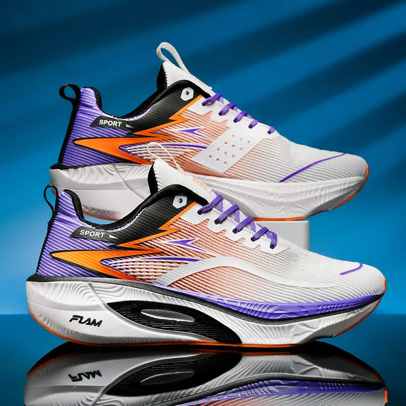 Breathable Lightweight Marathon Running Shoes With Air Cushion And Carbon Support