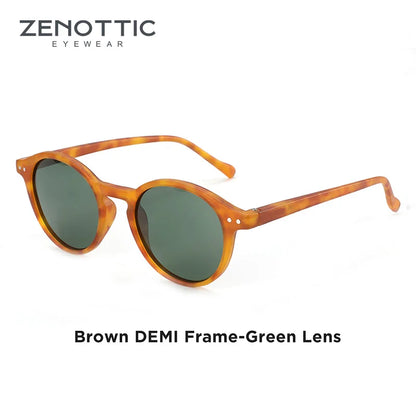 Retro Round Polarized Sunglasses With UV400 Vintage Fashion Style Design Features