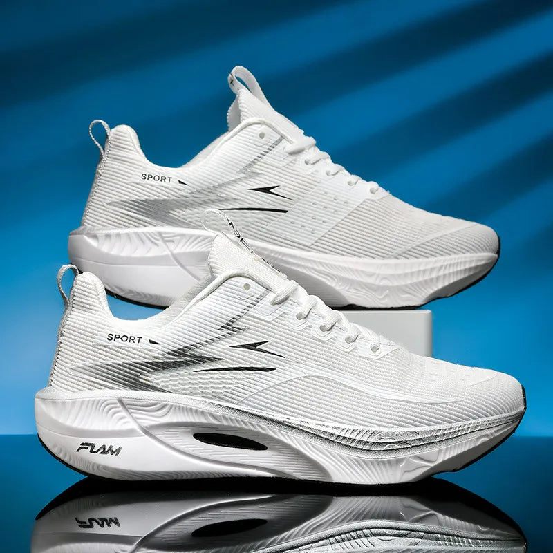 Breathable Lightweight Marathon Running Shoes With Air Cushion And Carbon Support