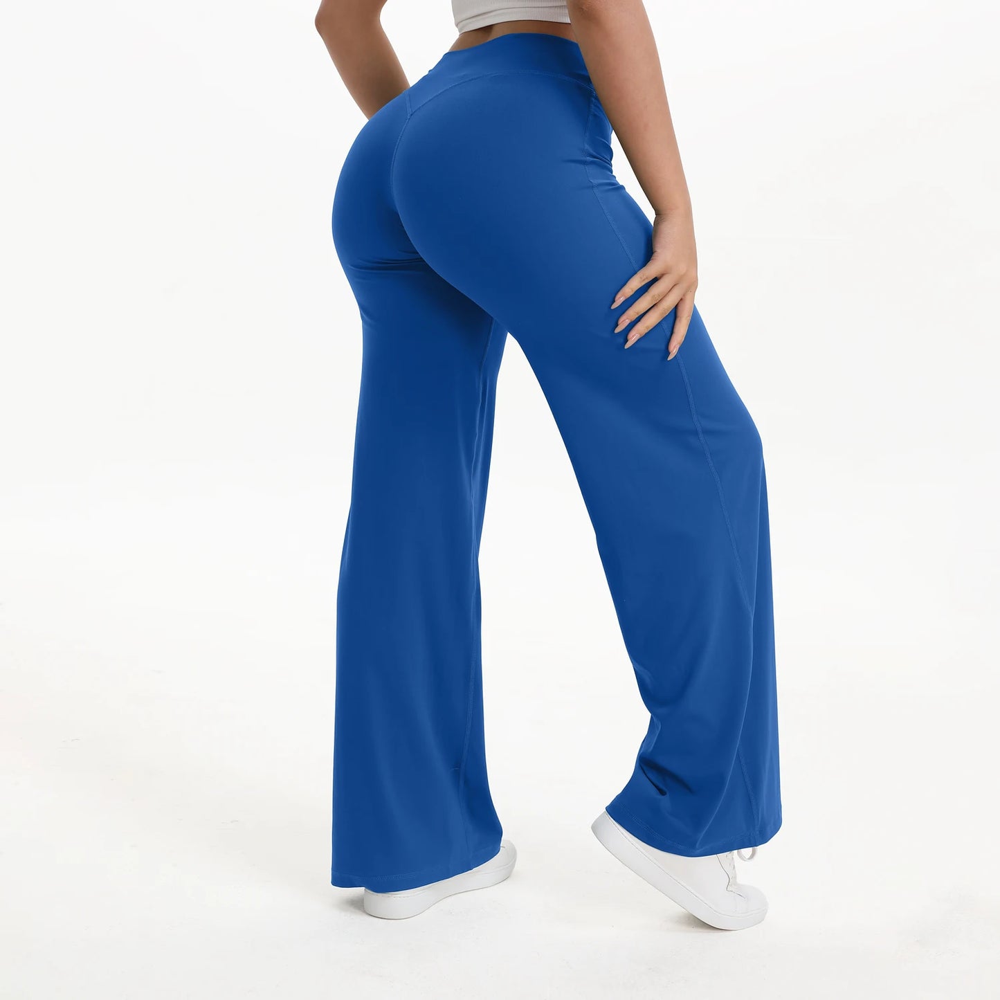 SoftMotion Straight Leg Yoga Pants With Mid Waist Comfortable Sportswear Design