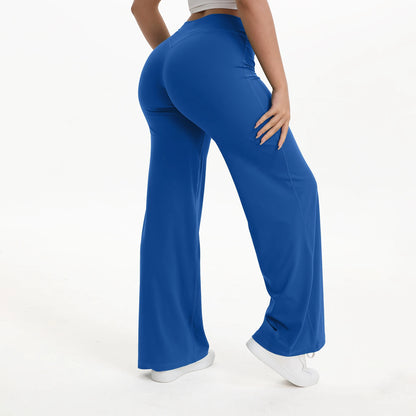 SoftMotion Straight Leg Yoga Pants With Mid Waist Comfortable Sportswear Design