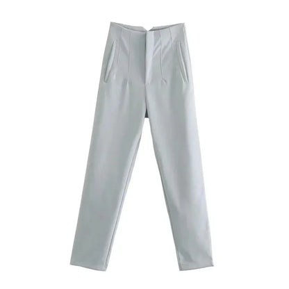 Women's High Waist Office Pants With Formal Pencil Trouser Fashion Style