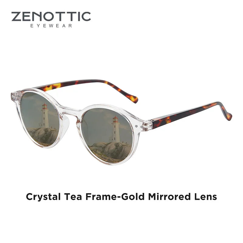 Retro Round Polarized Sunglasses With UV400 Vintage Fashion Style Design Features