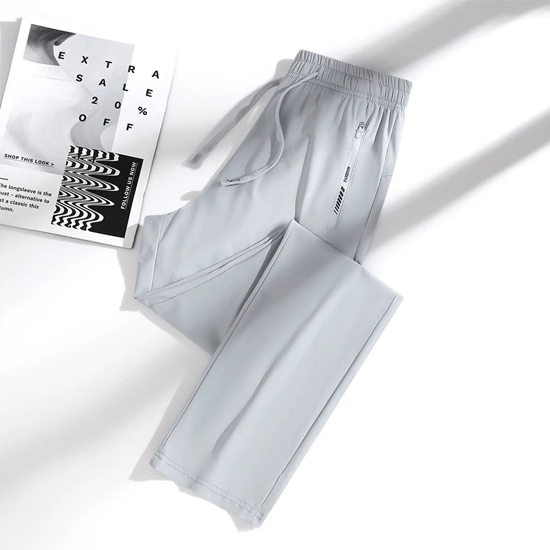 Quick Dry Breathable Ice Silk Pants For Casual Sports And Comfort