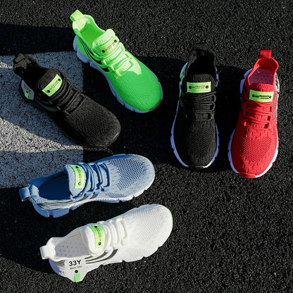 Mens Breathable Lightweight Sports Sneakers For Running Walking And Outdoor Activities