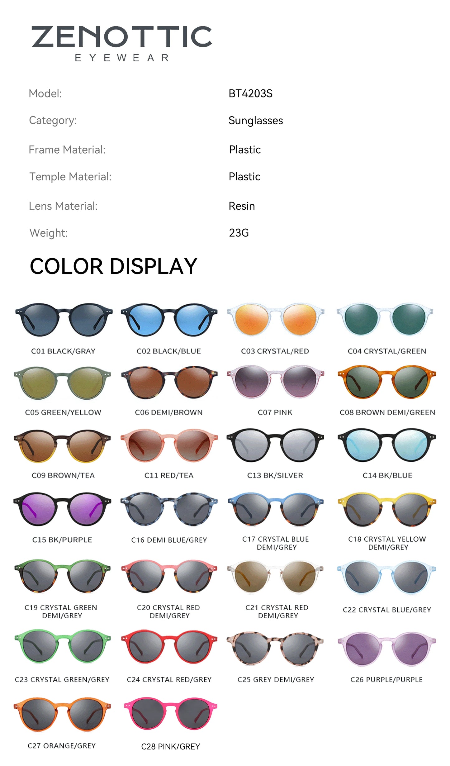 Retro Round Polarized Sunglasses With UV400 Vintage Fashion Style Design Features