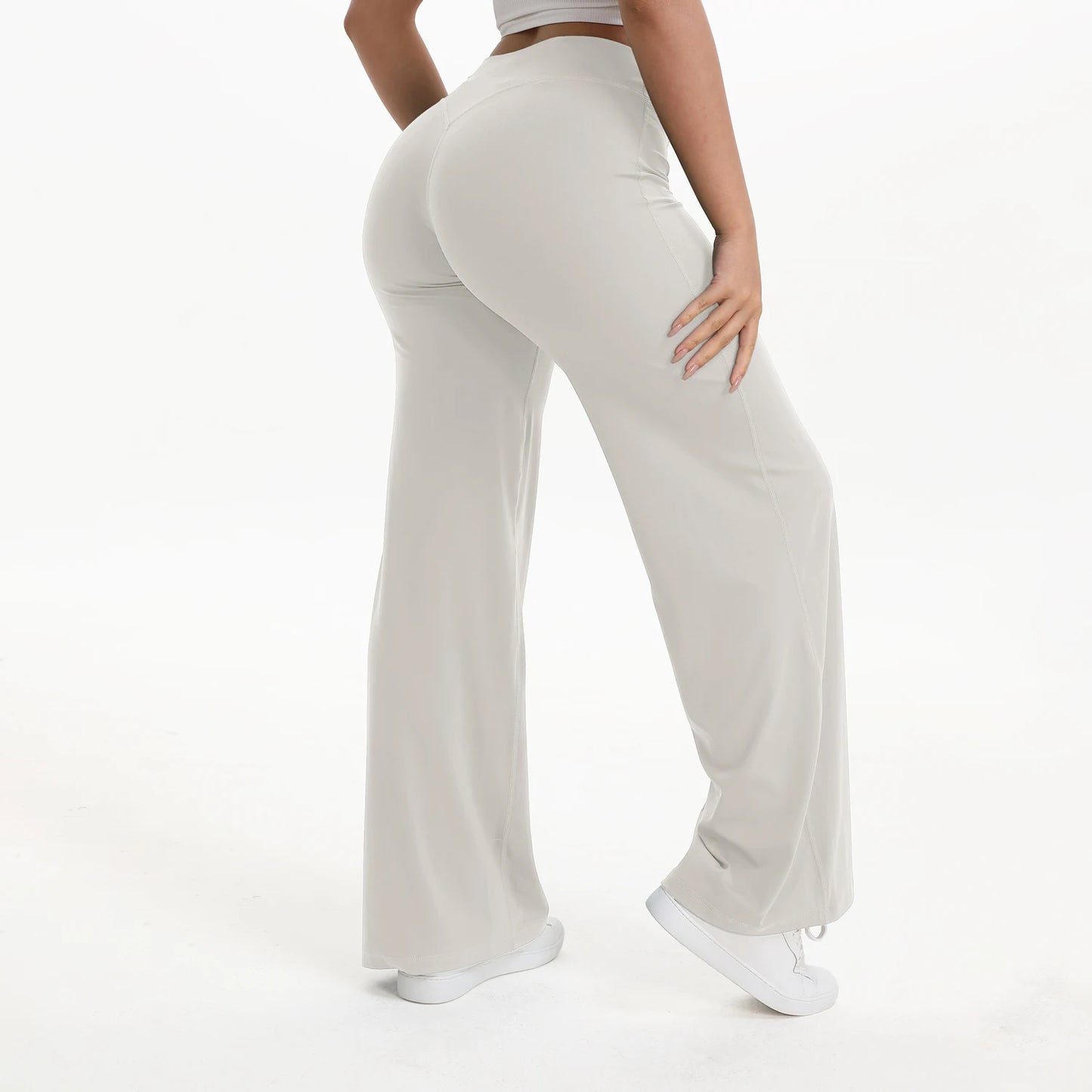 SoftMotion Straight Leg Yoga Pants With Mid Waist Comfortable Sportswear Design