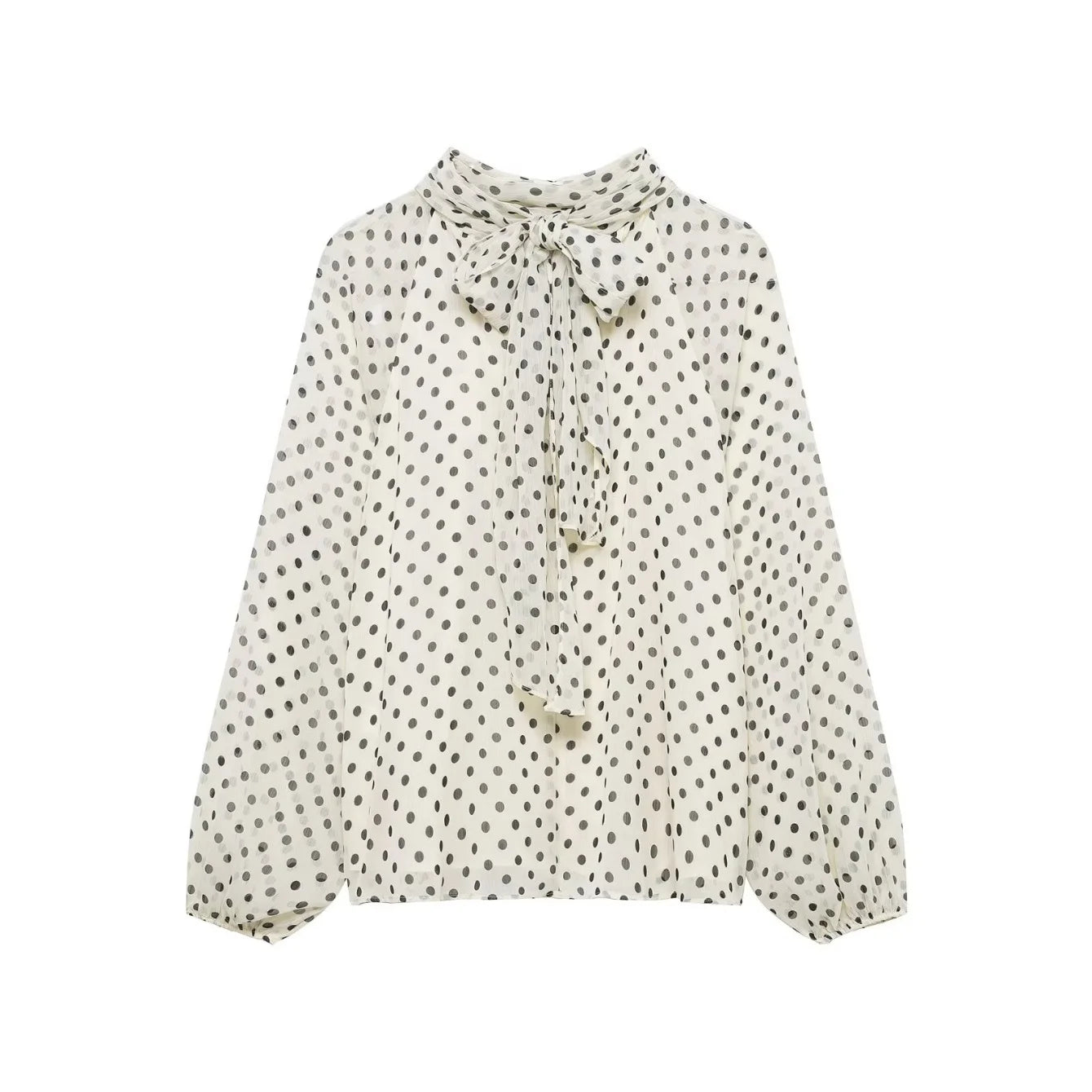 Women's Printed Blouse Shirt With Bow Lace Up Elegant Fashion Design