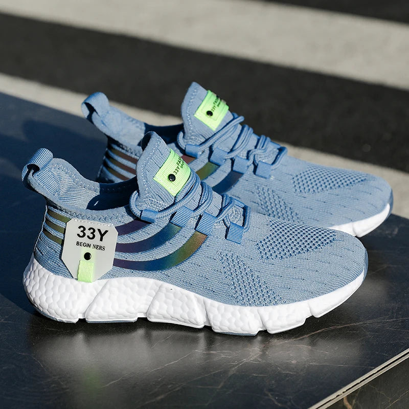 Mens Breathable Lightweight Sports Sneakers For Running Walking And Outdoor Activities