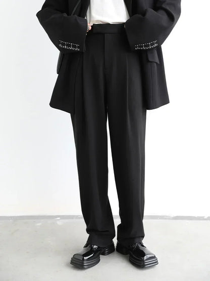 Women's Casual Wide Leg Suit Pants With Straight Office Fashion Style