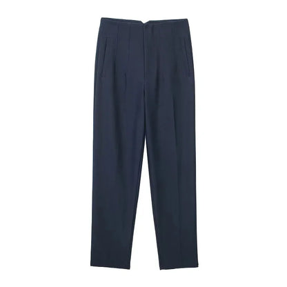 Women's High Waist Formal Pants With Elegant Office Fashion Style Design