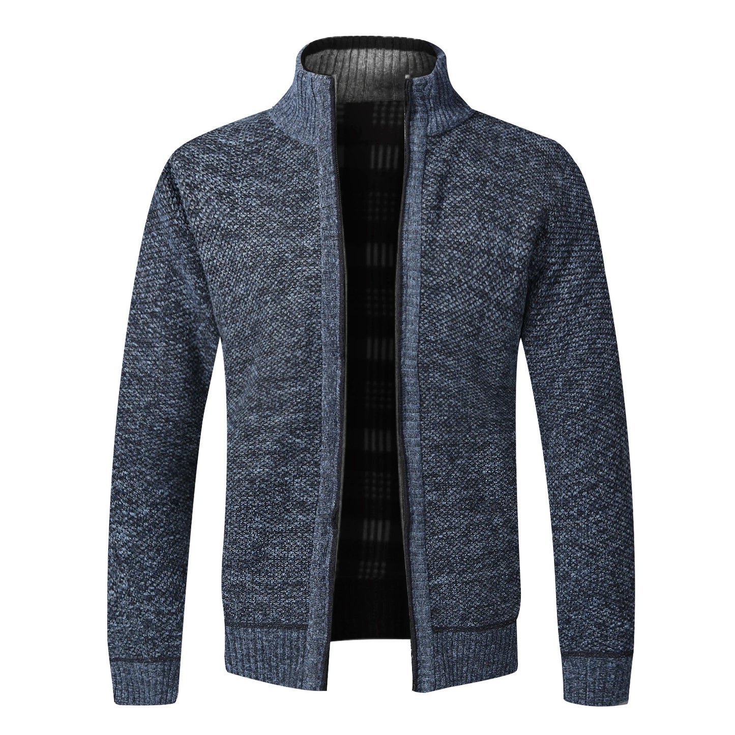 Mens Fleece Cardigan Jacket With Full Zip Warm Winter Fashion Style