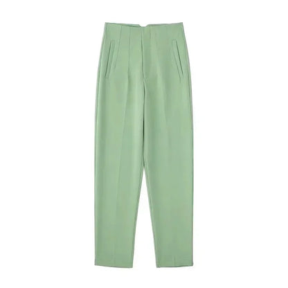 Women's High Waist Office Pants With Formal Pencil Trouser Fashion Style
