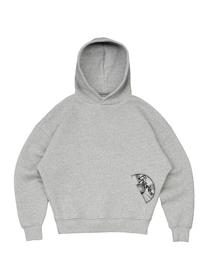Retro Streetwear Hoodie Sweatpants Set For Men