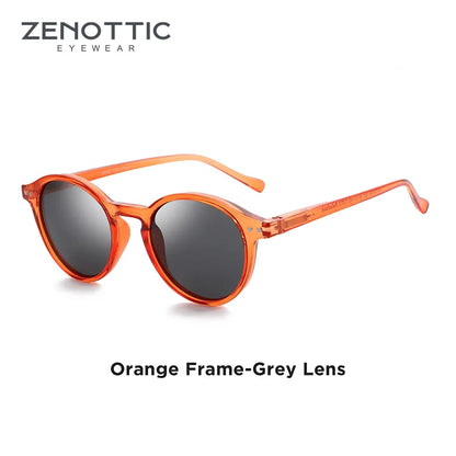 Retro Round Polarized Sunglasses With UV400 Vintage Fashion Style Design Features